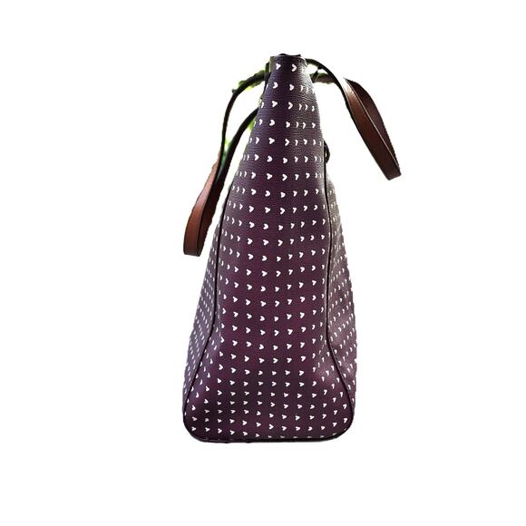 Fossil Rachel Hearts Vegan Leather Tote & BiFold Wallets Set - Picture 11 of 14